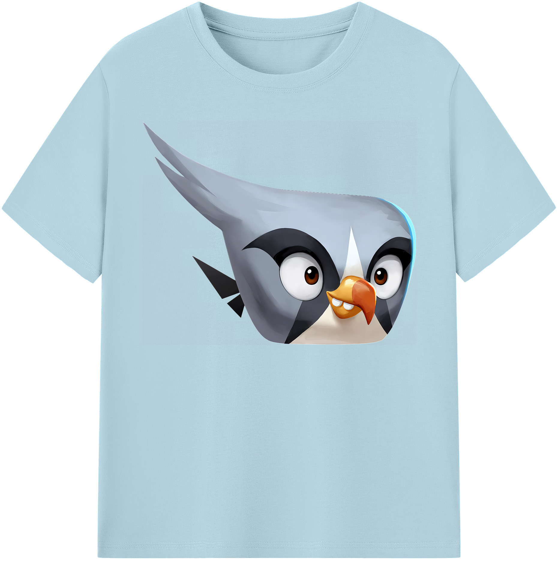 （画像用） Angry Birds アングリーバード 綿100％半袖Tシャツ（フロントプリント）